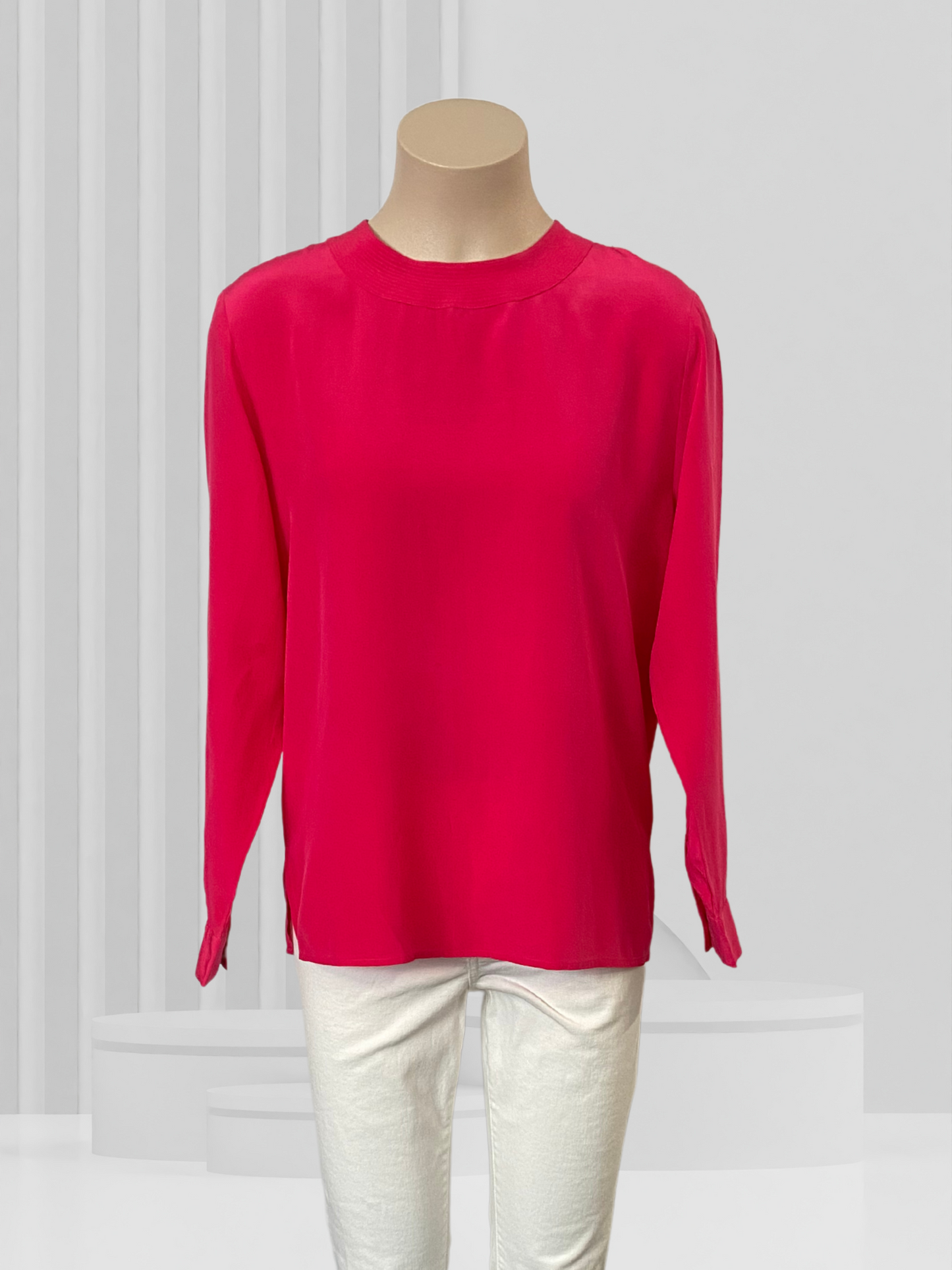 DAVID JONES Pink Silk Top Size 10