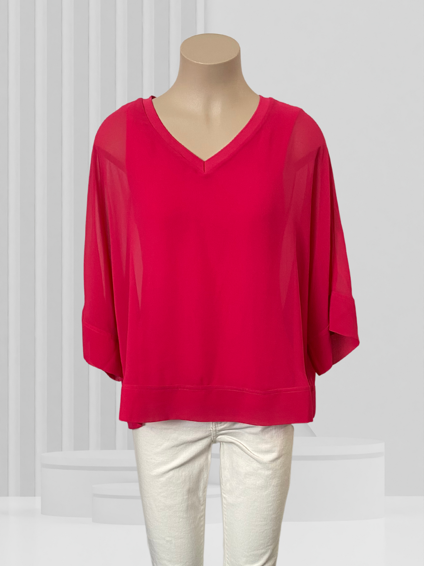 WHISTLE Pink Top Size 8