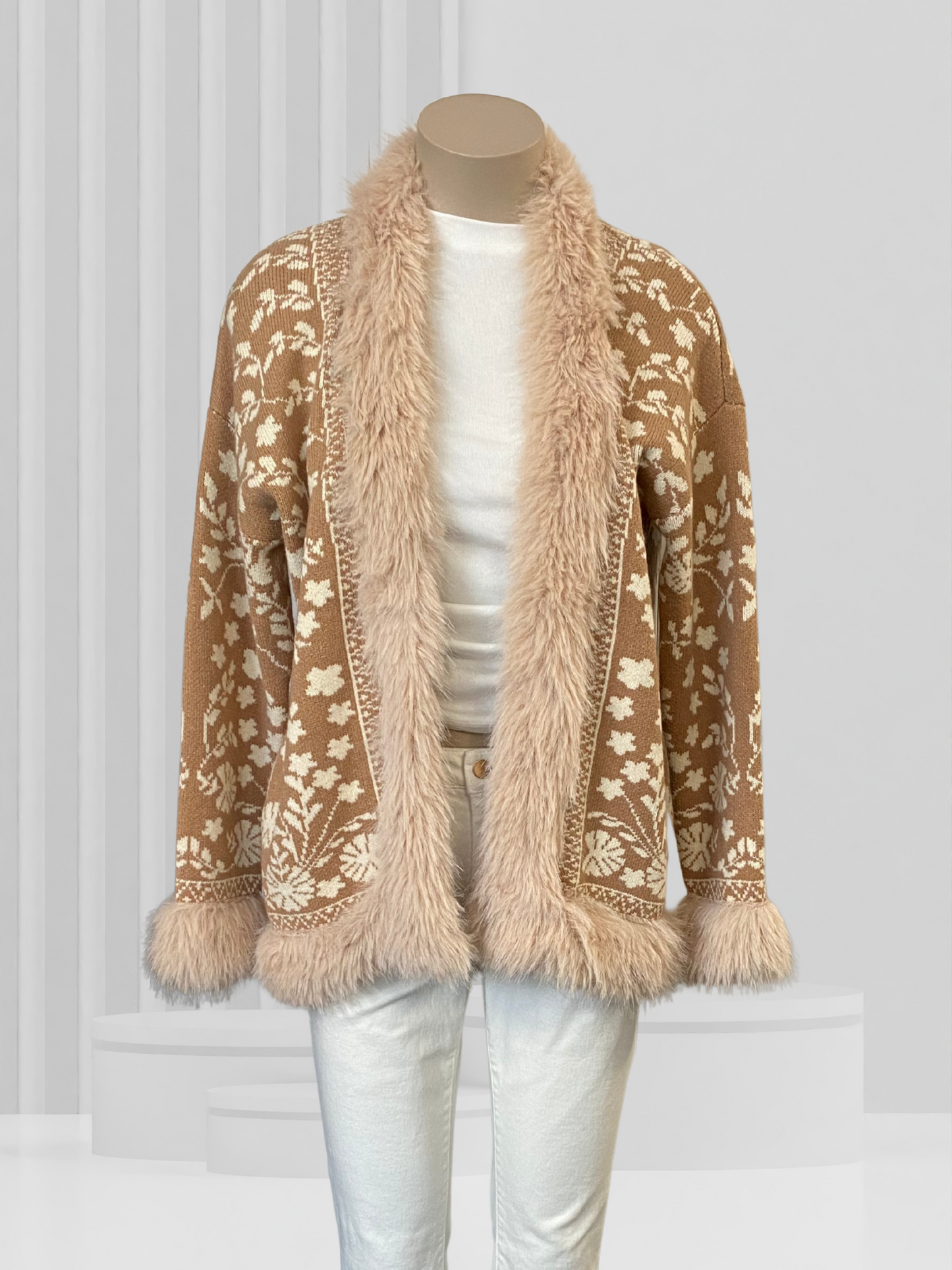 SALTY CRUSH Beige Cardigan Size M/L - BNWoT