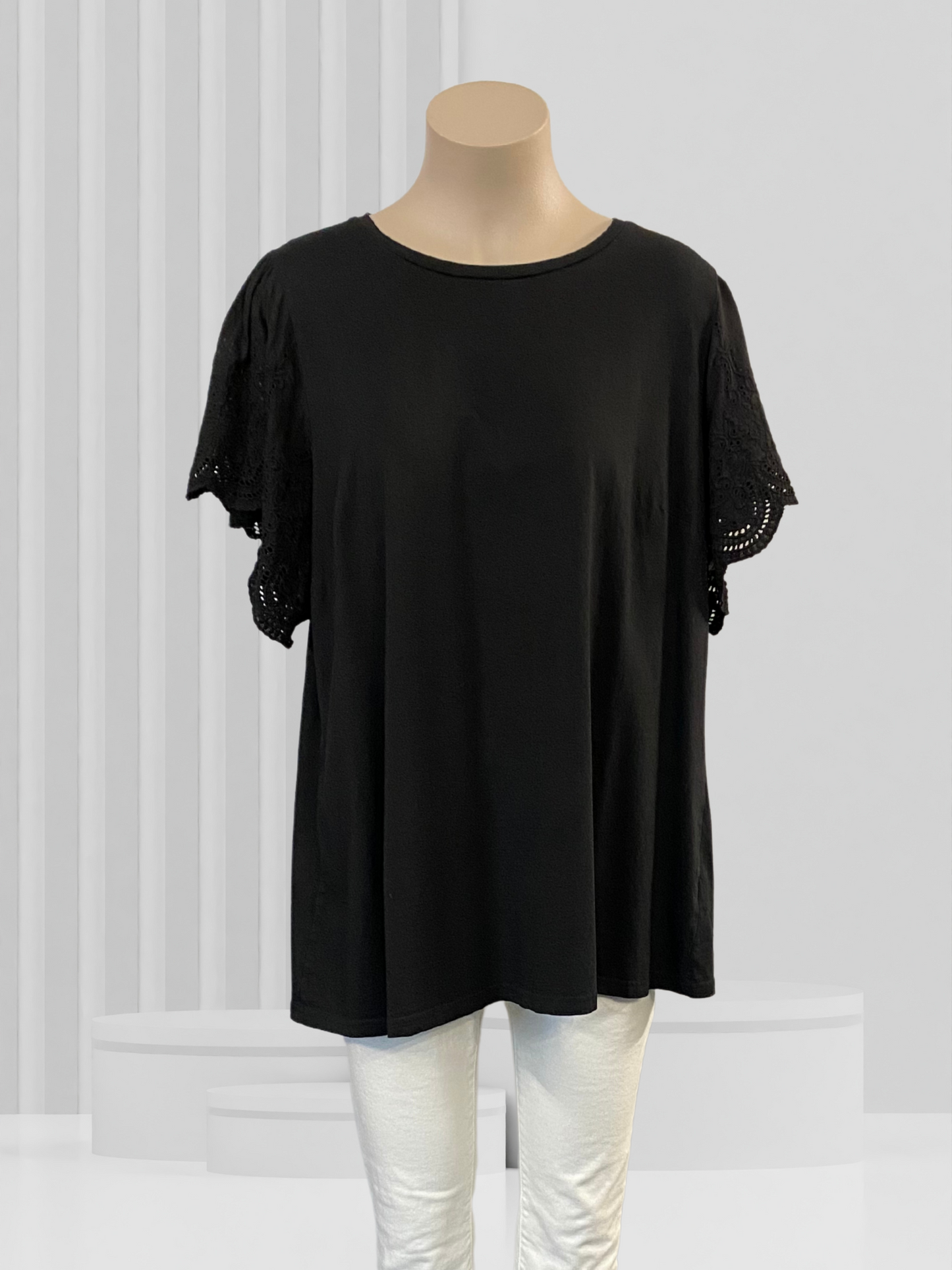 CITY CHIC Black Top Size L