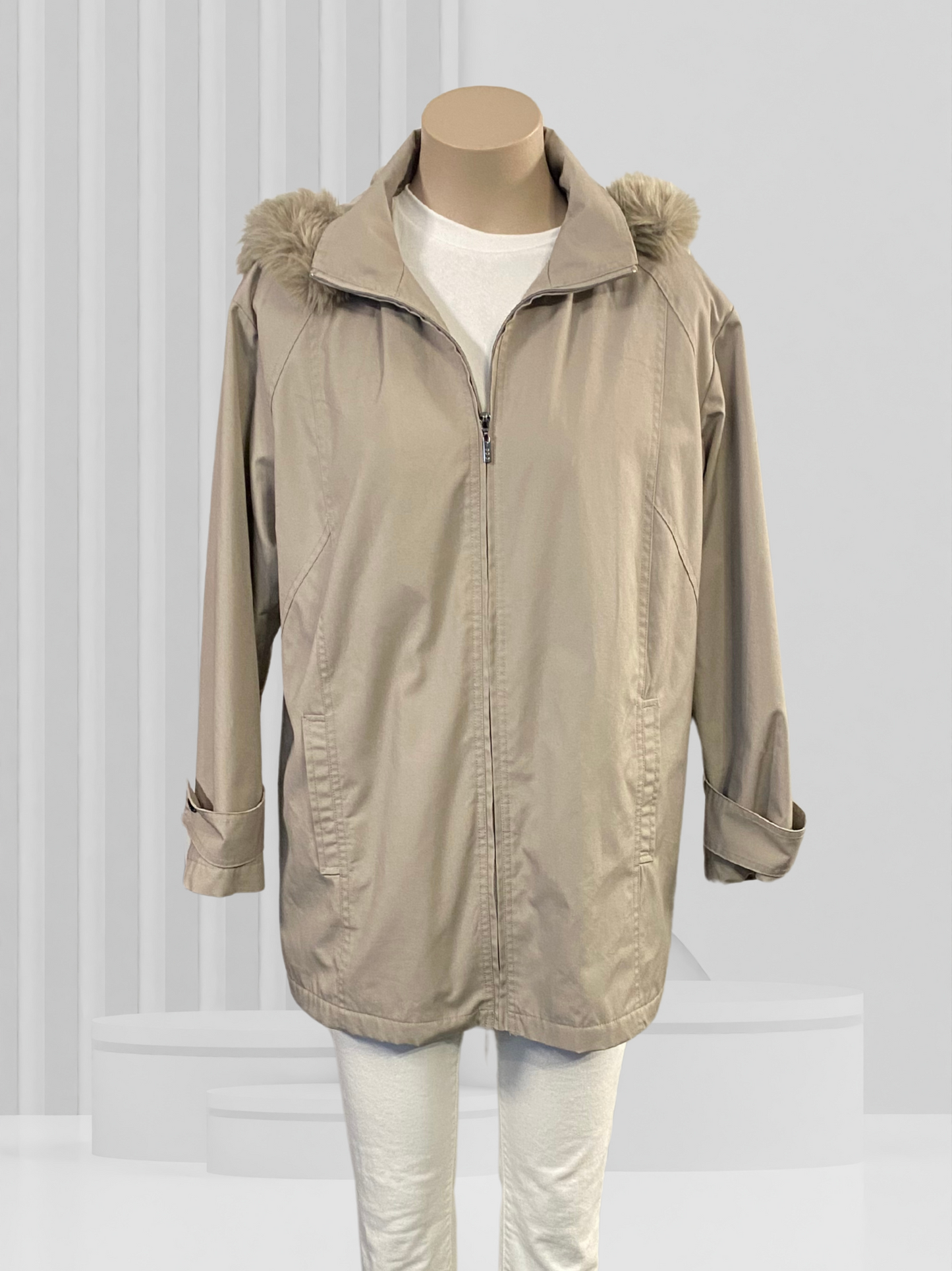 BLACK PEPPER Grey Coat Size 10