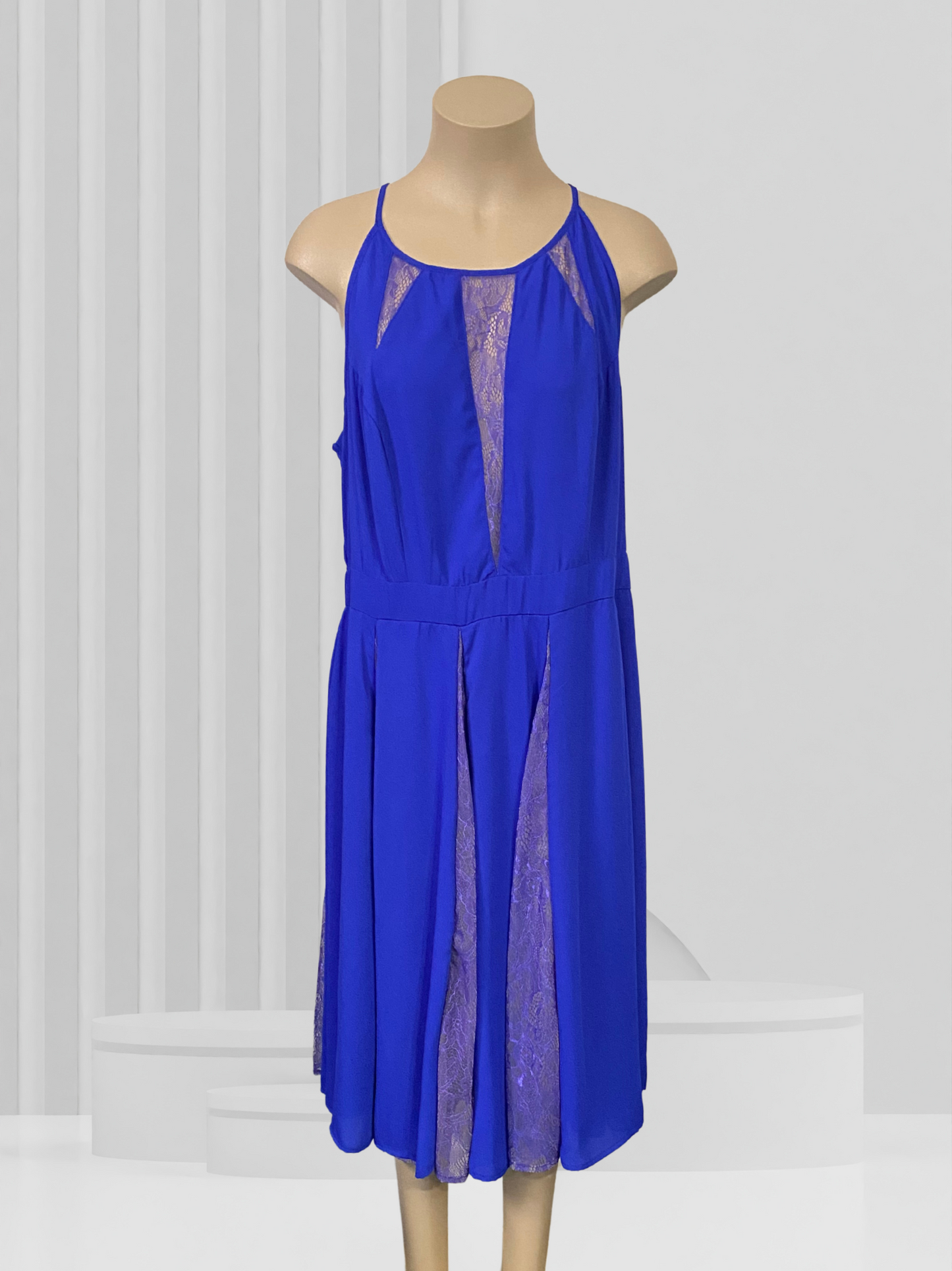 CITY CHIC Blue Dress Size S