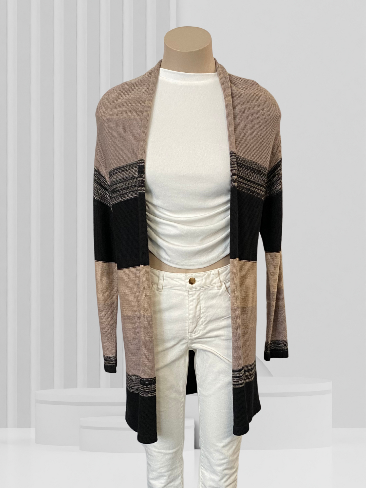 CAPTURE Brown Cardigan Size 36 (8)