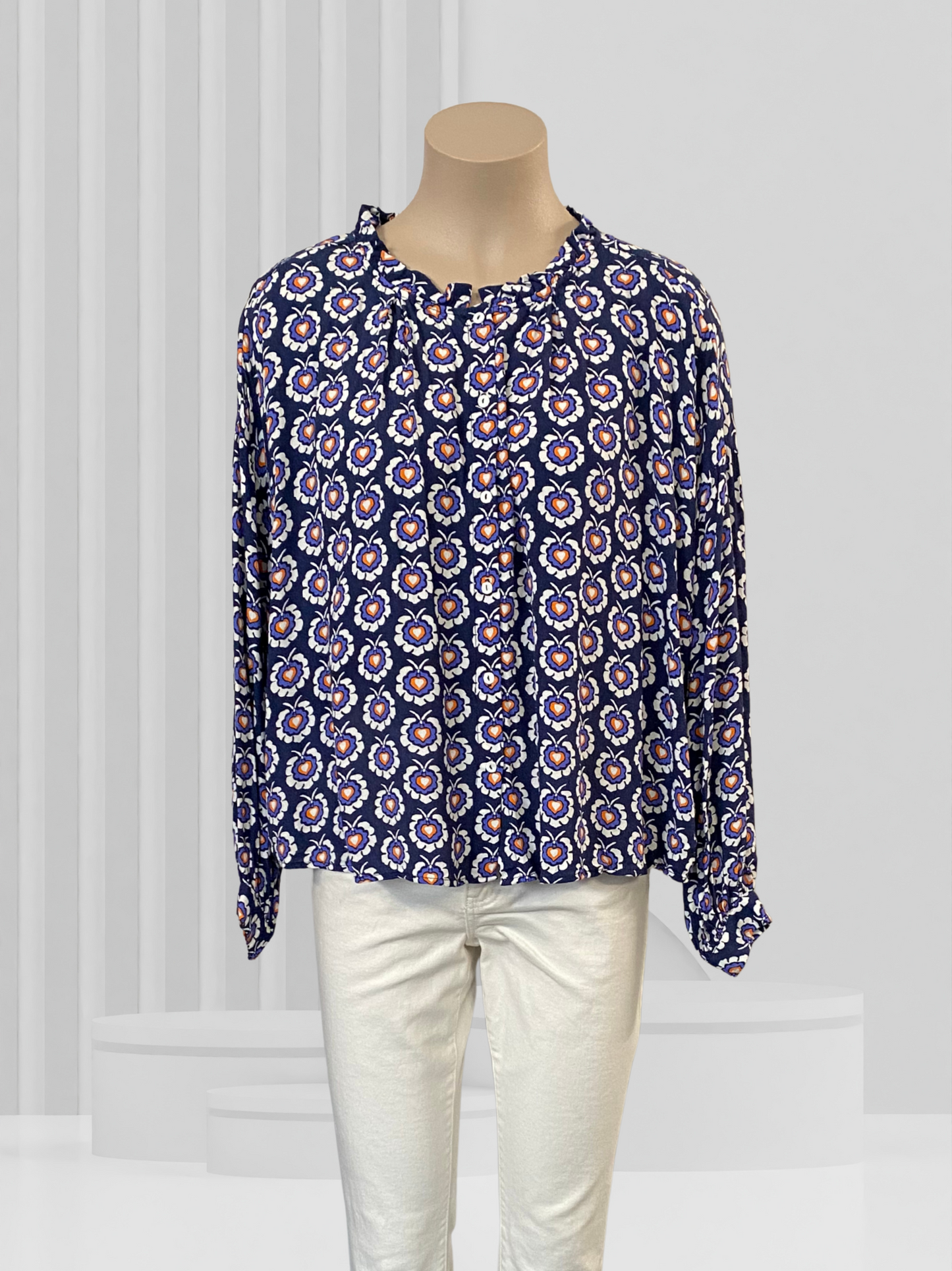 TUESDAY Navy Top Size 8