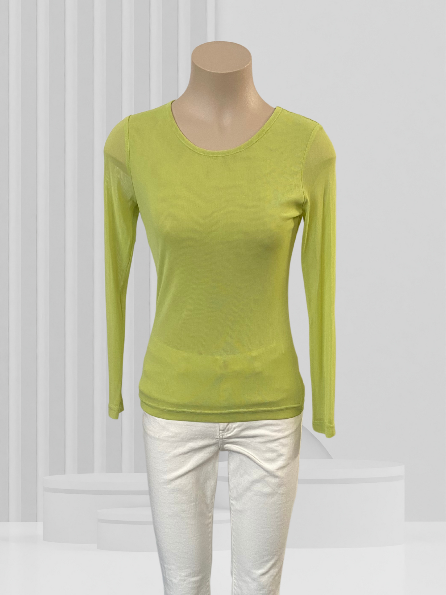 CITY COLLECTION Lime Green Top Size S