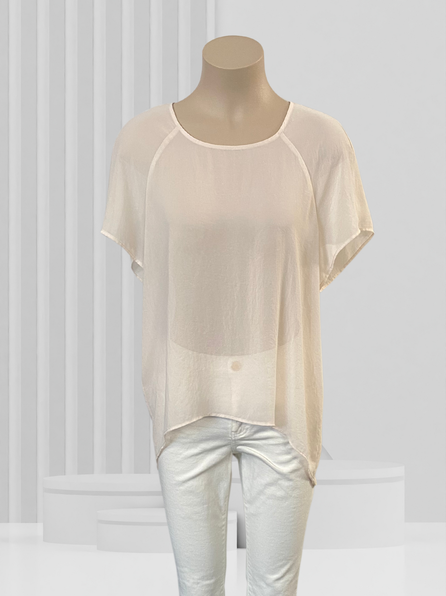 RICOCHET Cream Top Size 14