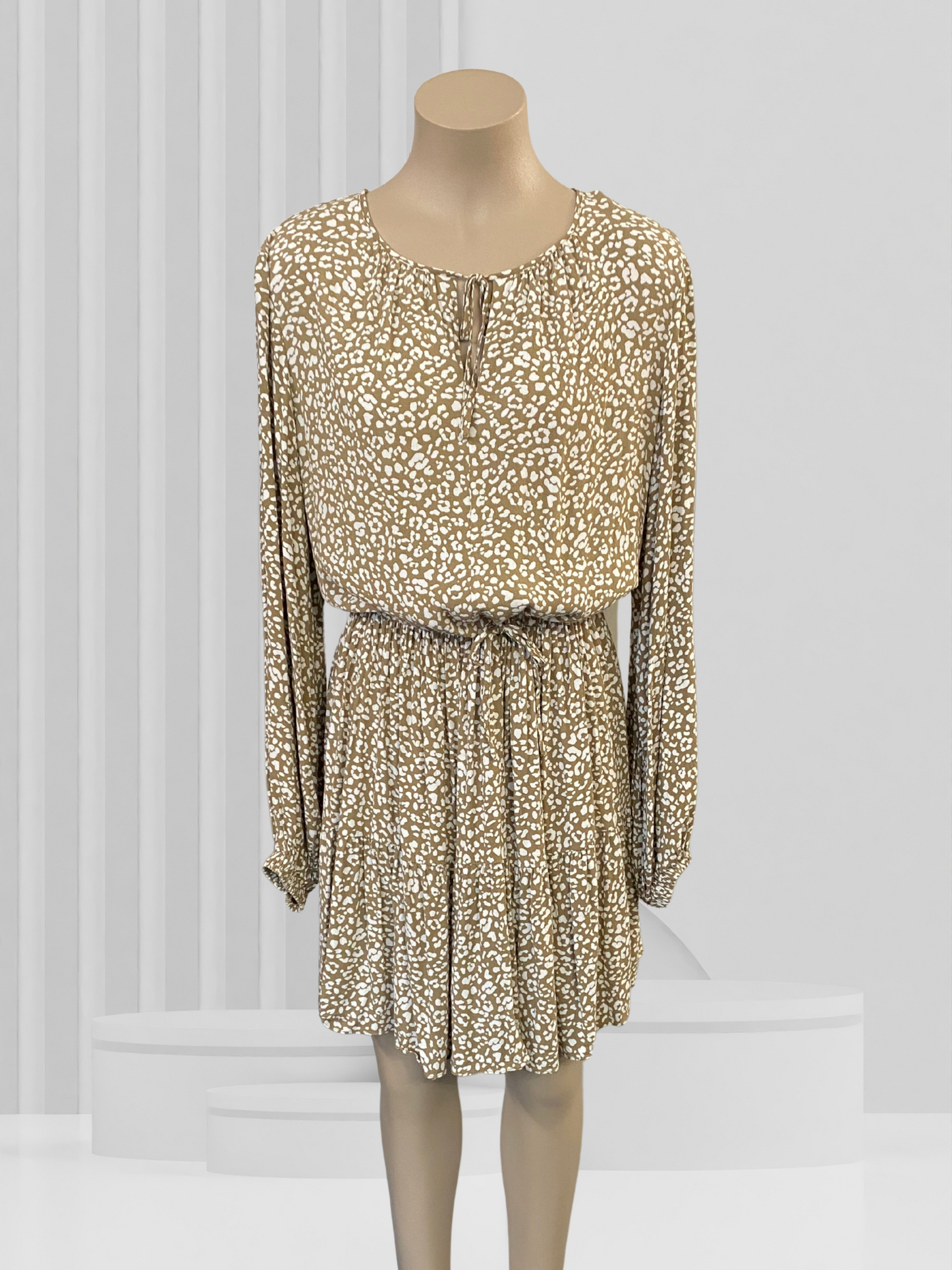 WITCHERY Beige Dress Size 16