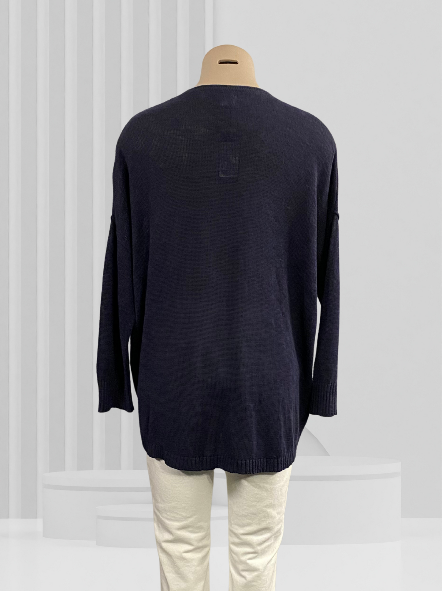 ESSENTIALS BY BALLANTYNES Navy Cardigan Size 16