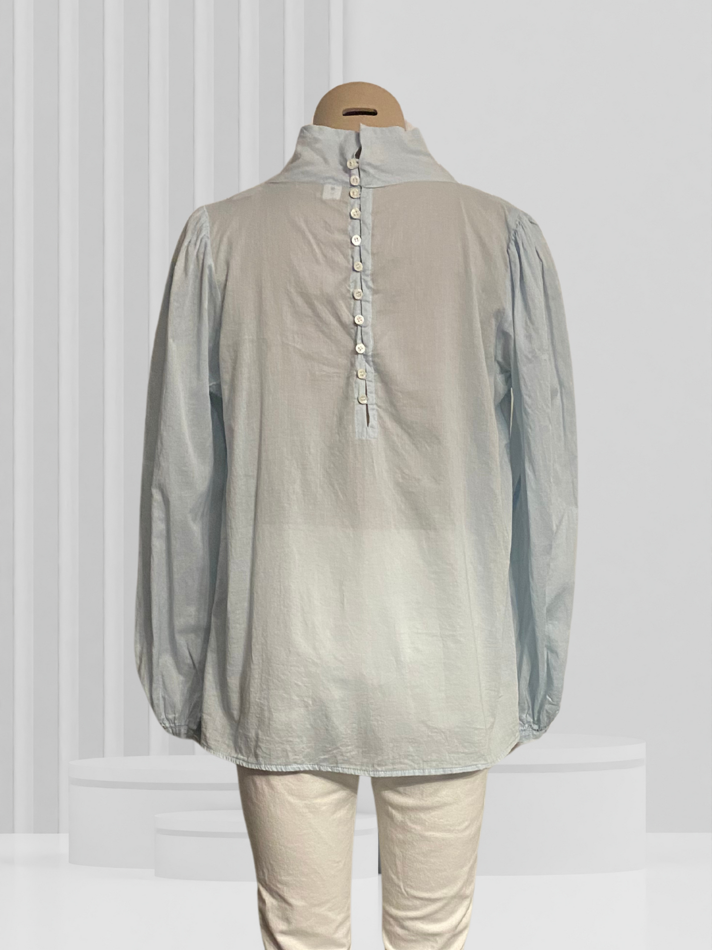 ELLIS Pale Blue Top Size 14?