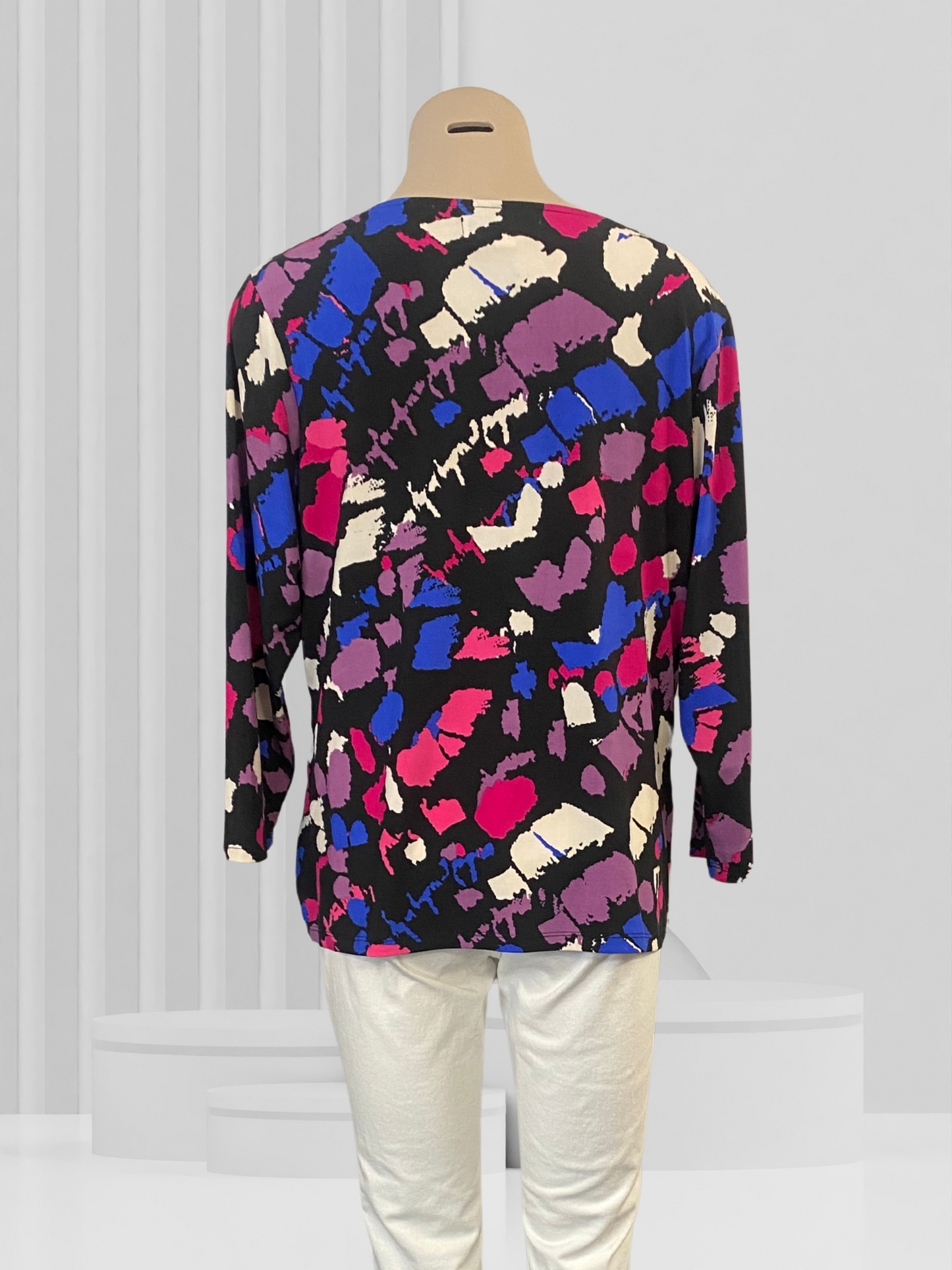 CITY COLLECTION Pink Multi Top Size XL