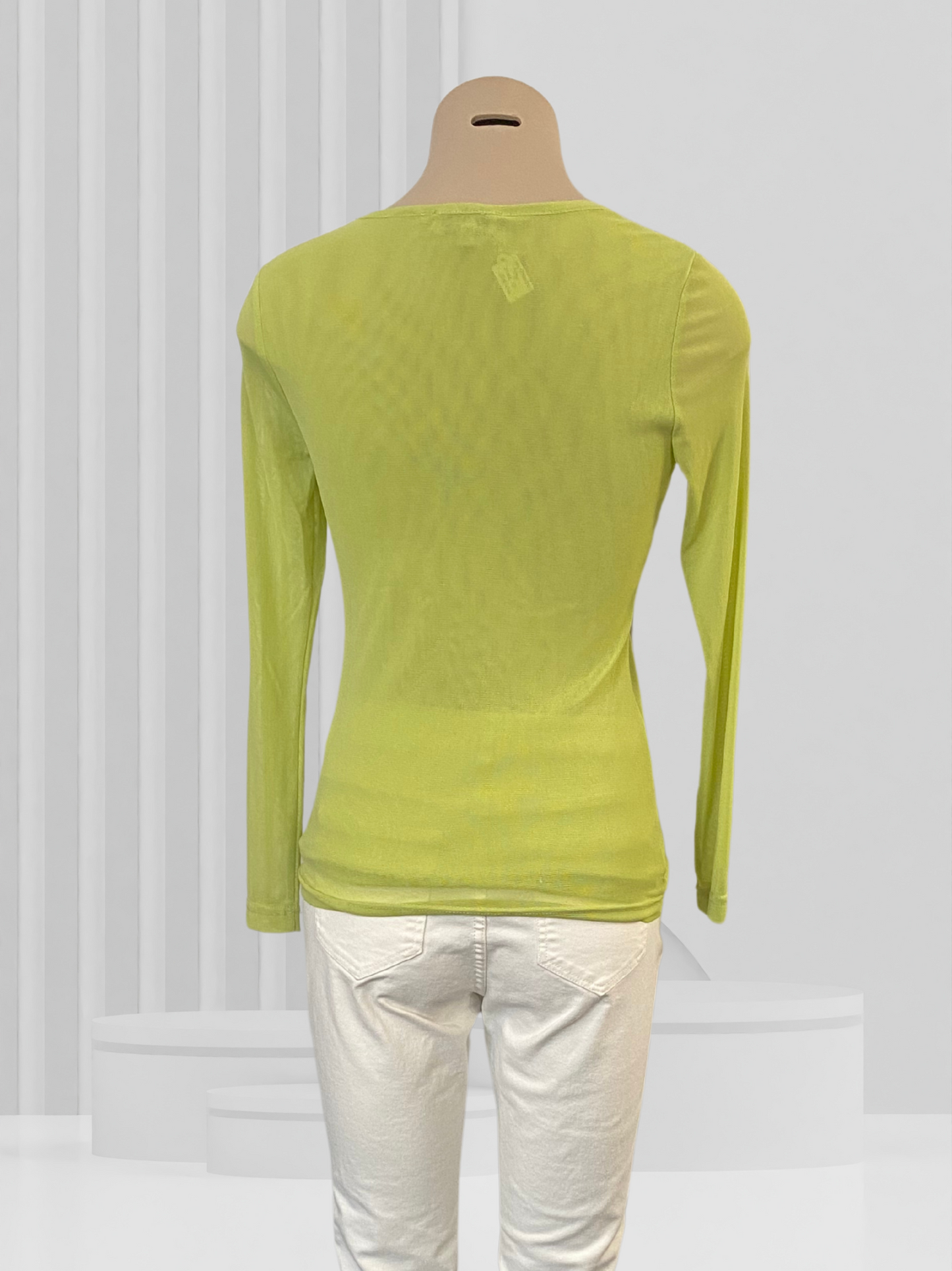 CITY COLLECTION Lime Green Top Size S