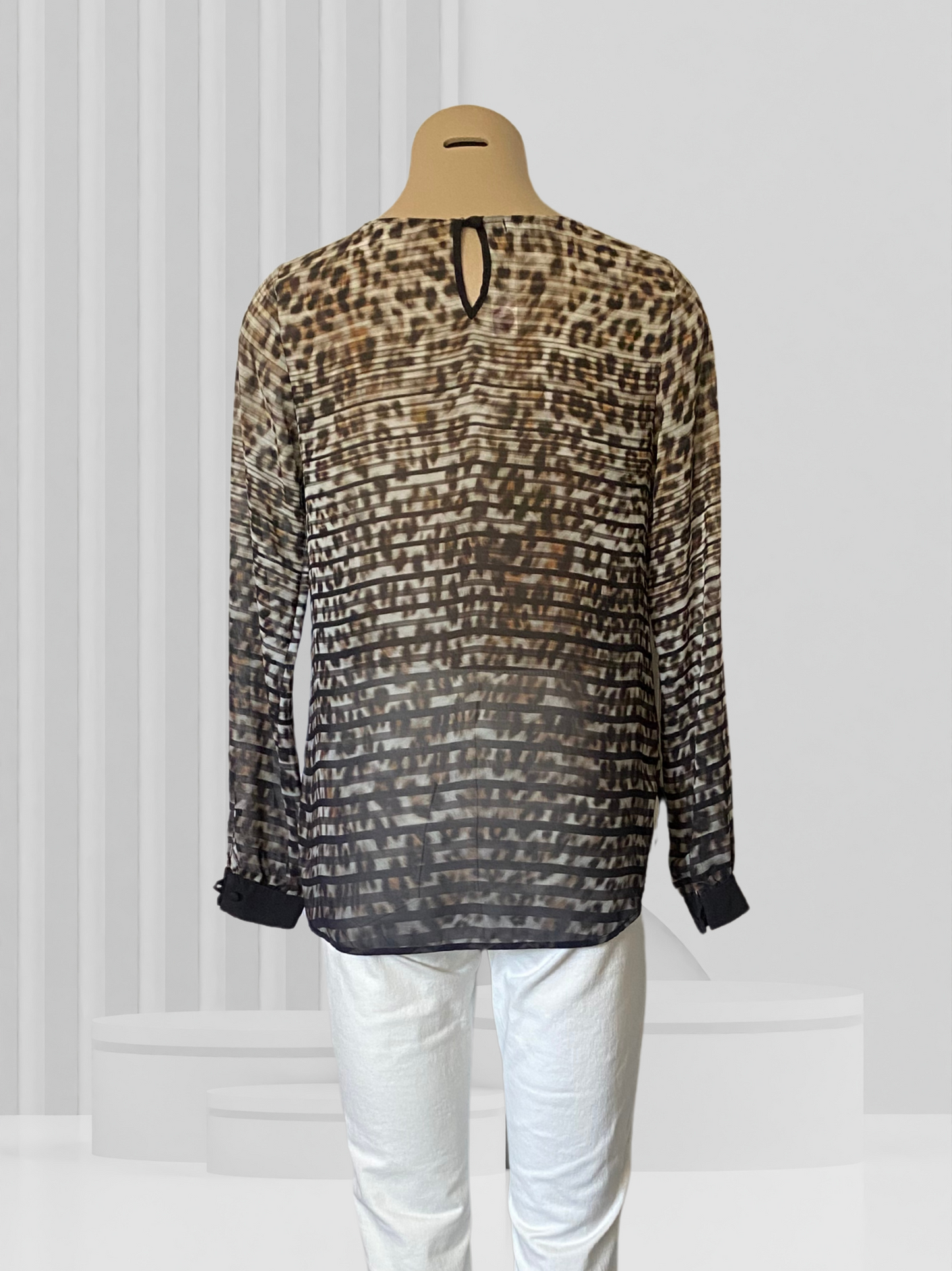 IVYBLU Animal Print Top Size 8