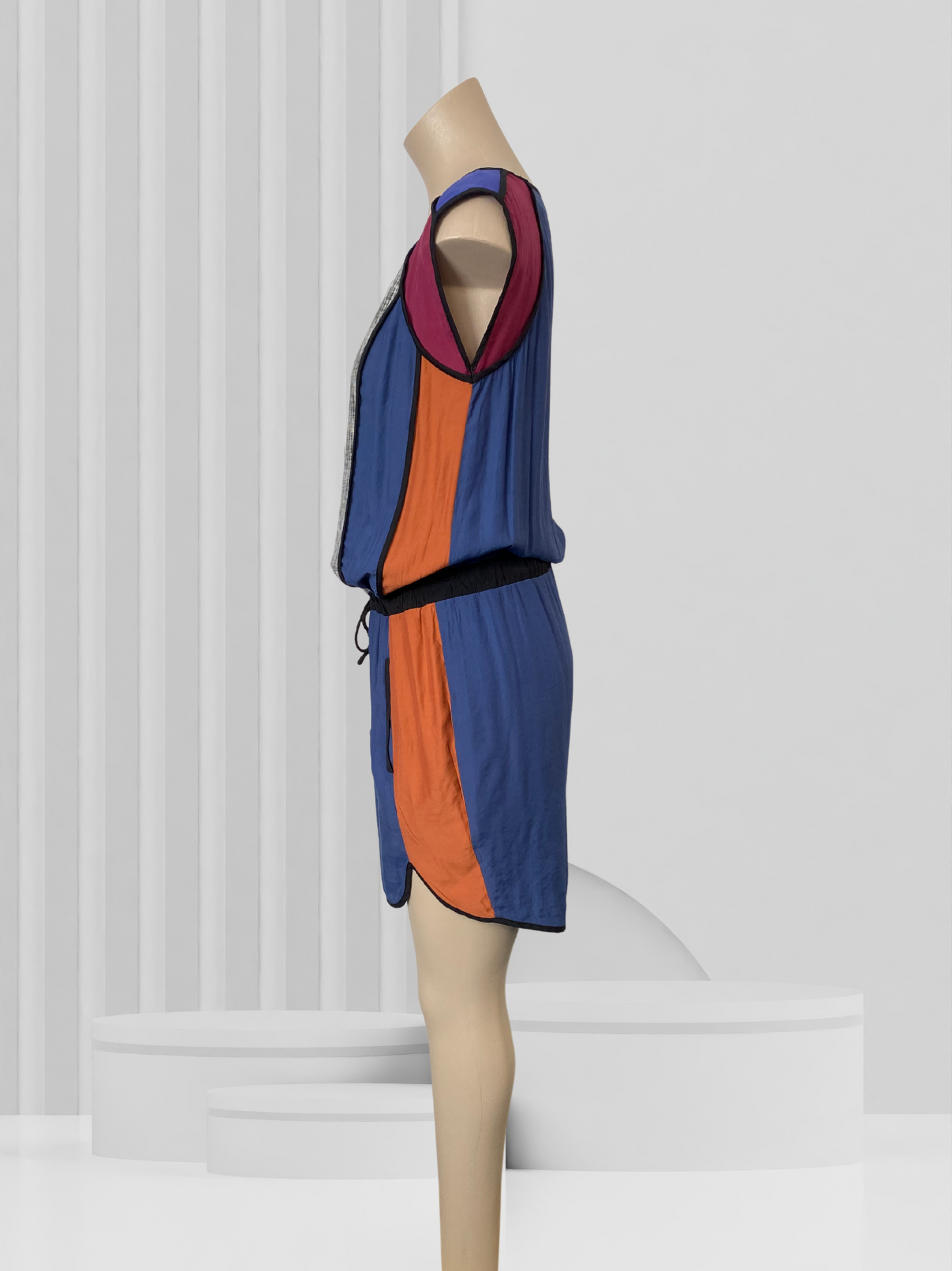 HOLMES & FALLON Blue, Grey, Multi Dress Size S