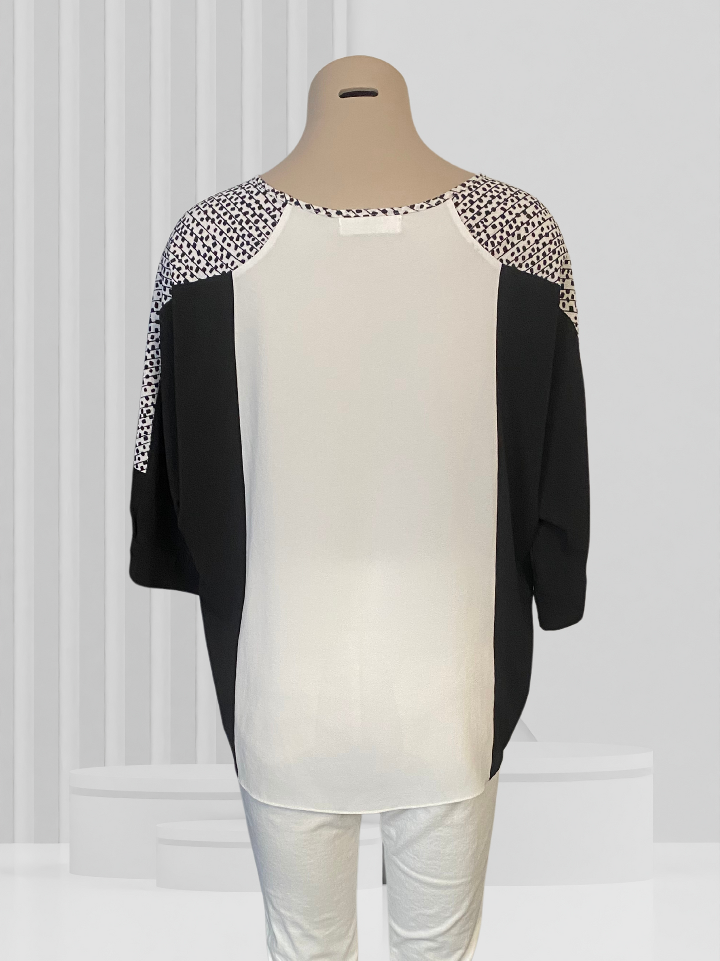 SEDUCE Black & White Top Size 10