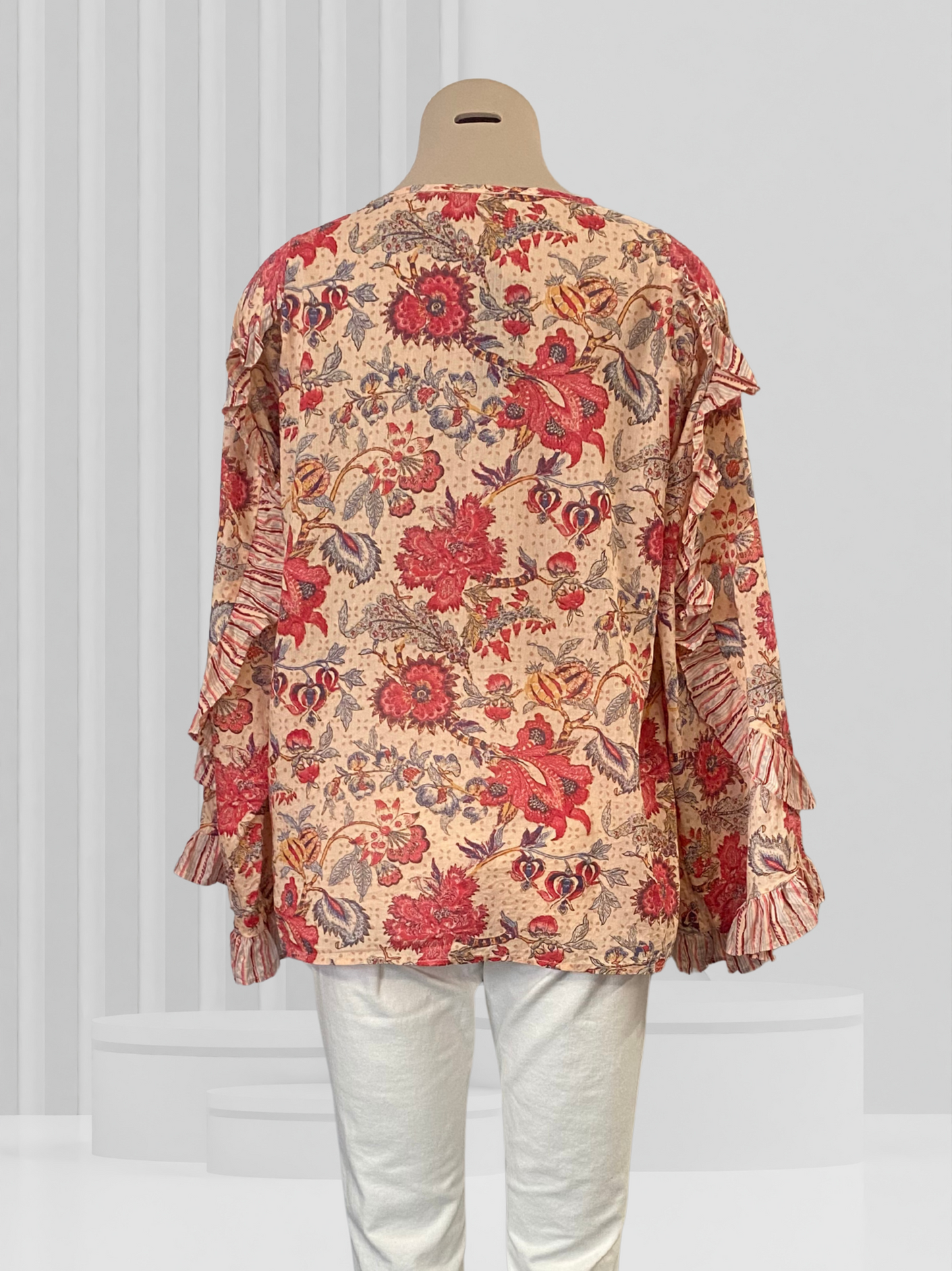 JOOP & GYPSY Blush Floral Top Size 14
