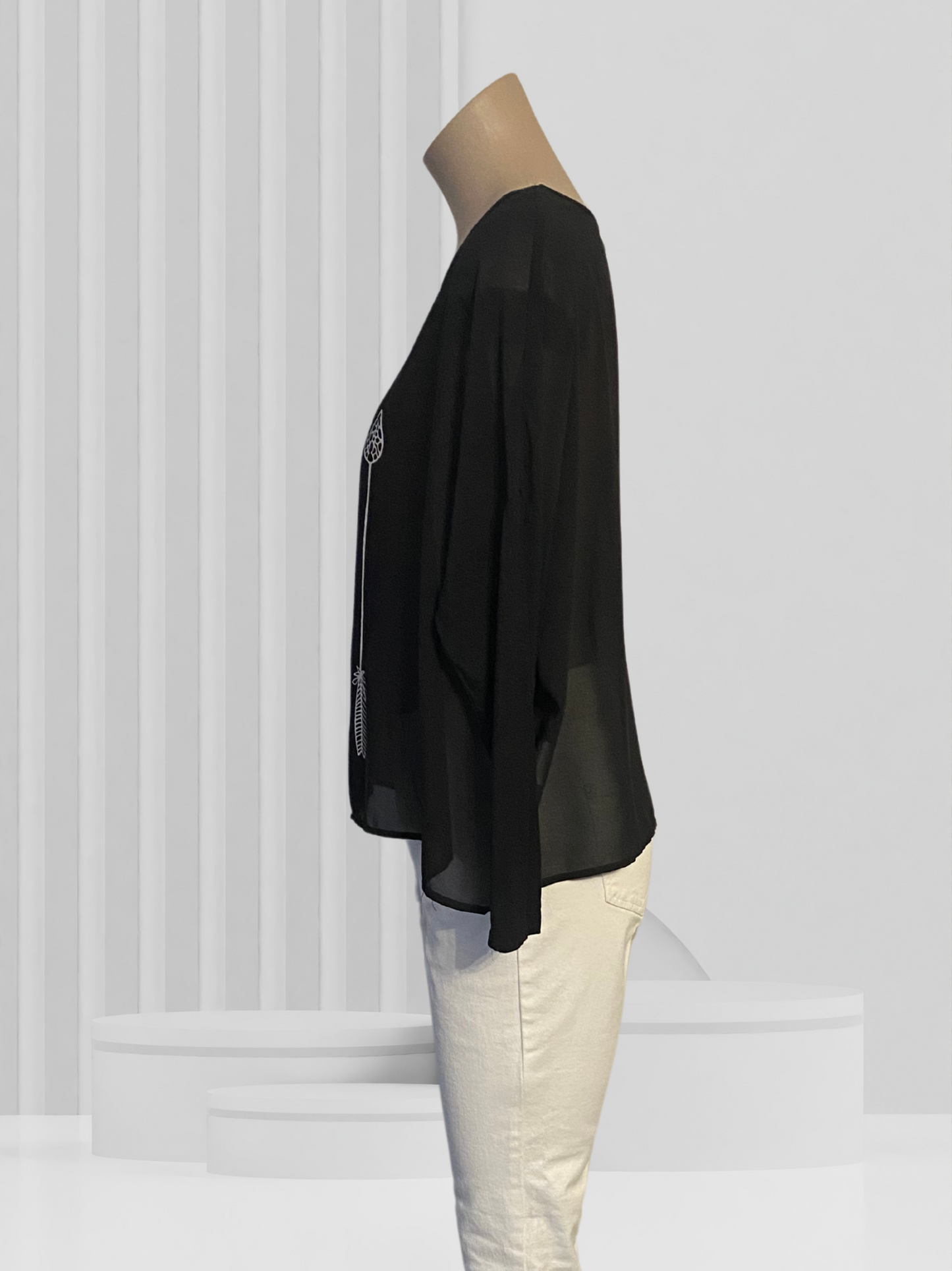 ZAFINA Black Top Size 8