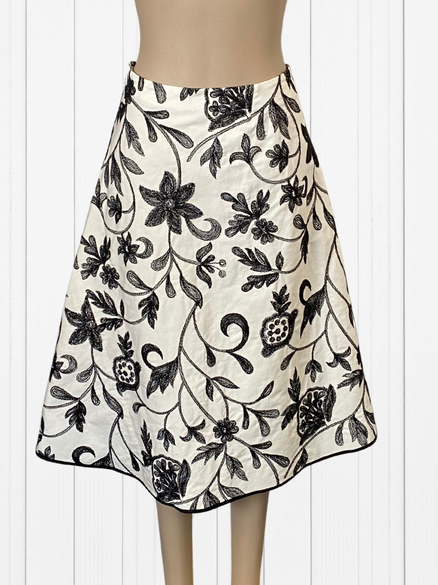 MARILYN SEYB Black & White Skirt Size 14