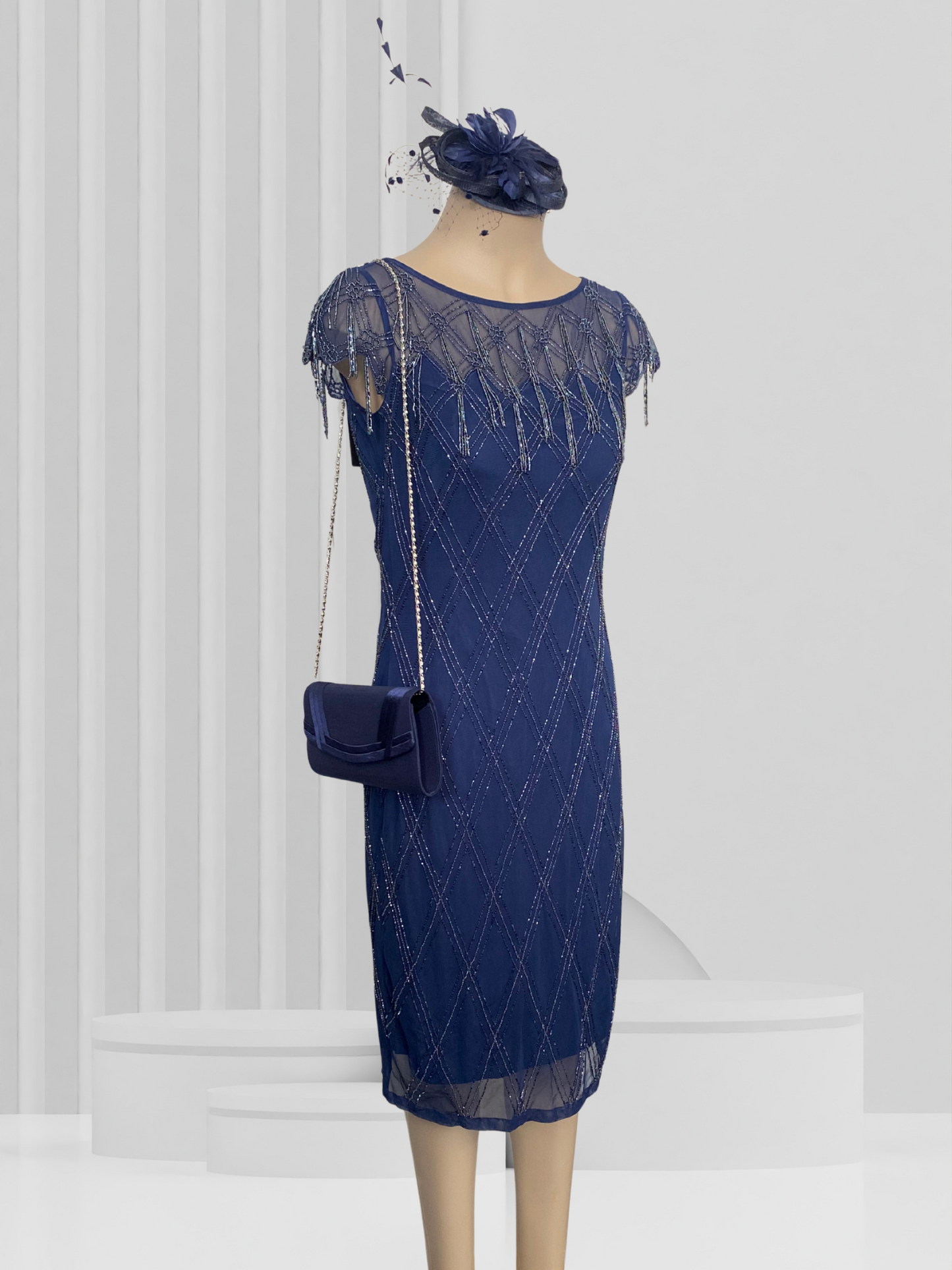 JACQUES VERT Navy Dress Size 8