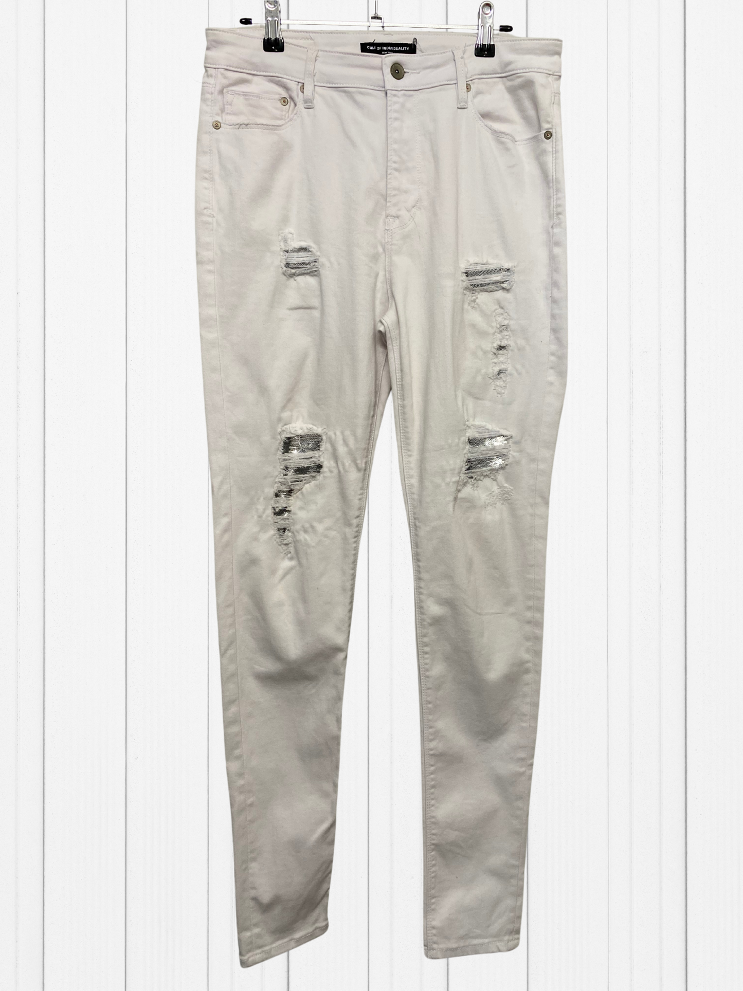 CULT OF INDIVIDUALITY White Pants Size 30 (12)