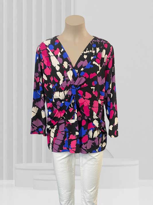 CITY COLLECTION Pink Multi Top Size XL