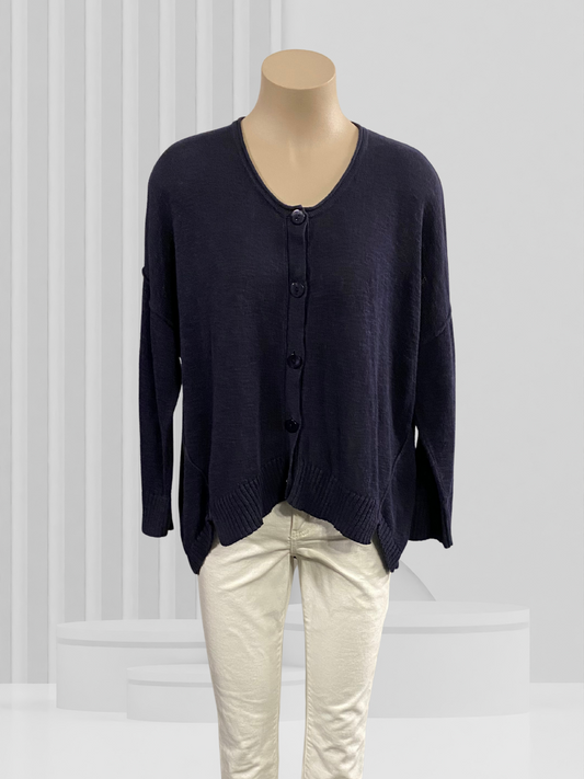 ESSENTIALS BY BALLANTYNES Navy Cardigan Size 16