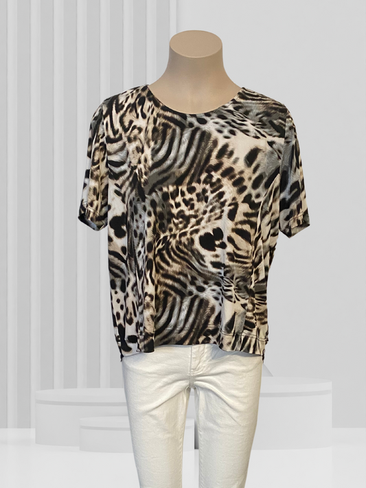 BITTERMOON Animal Print Top Size 16