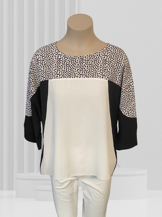 SEDUCE Black & White Top Size 10
