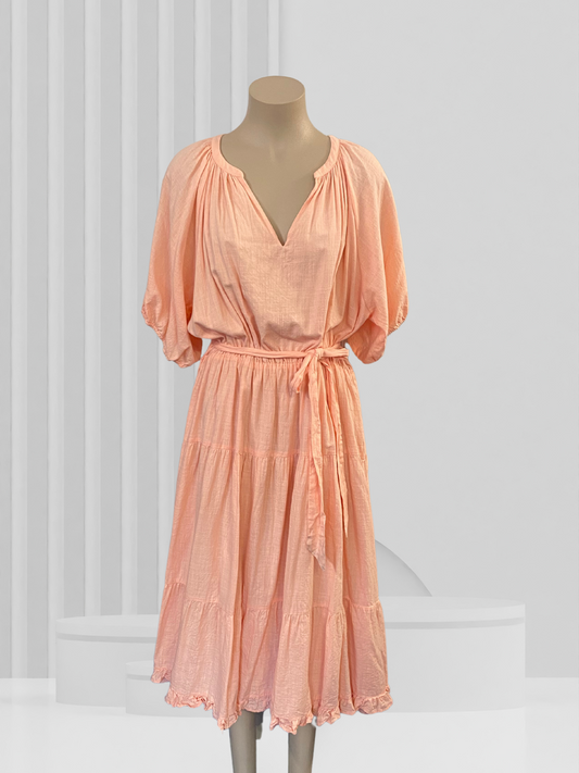 ATMOS & HERE Peach Dress Size 22