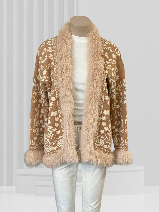 SALTY CRUSH Beige Cardigan Size M/L - BNWoT