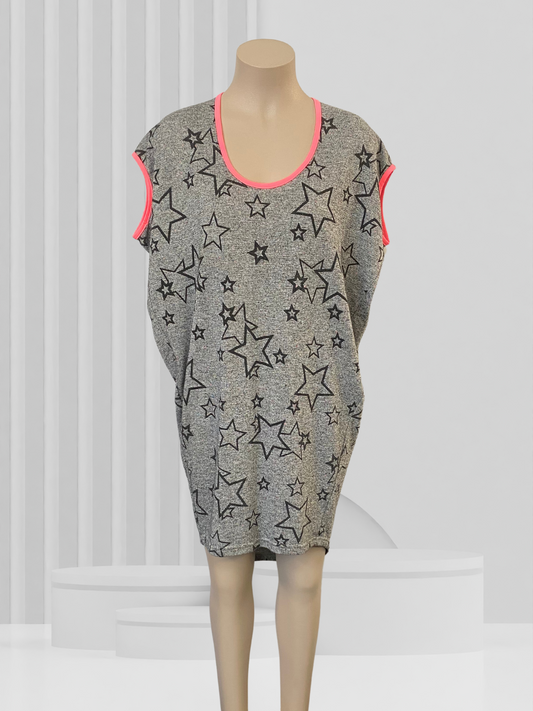 CHARLO Grey Dress Size 10