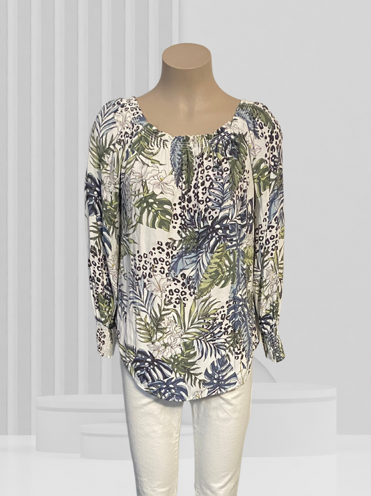 WITCHERY Jungle Print Top Size 10