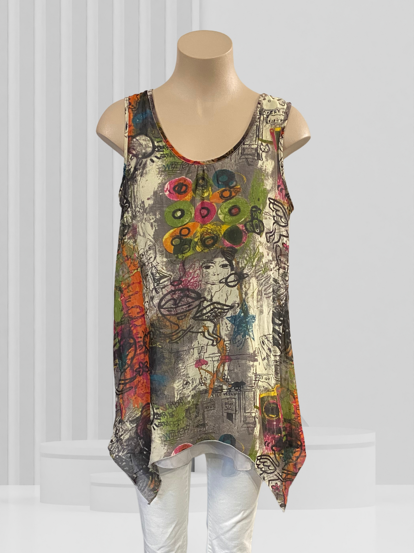 CAROLINE MORGAN Multicoloured Top Size 12