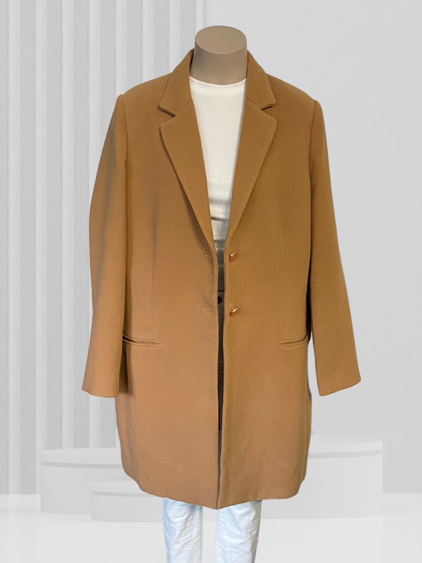 EMERGE Camel Coat Size 20