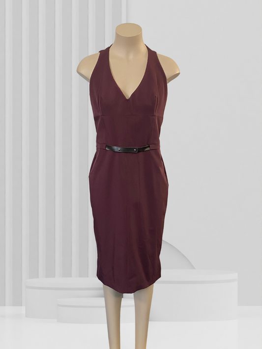 MNG Burgundy Dress Size 14