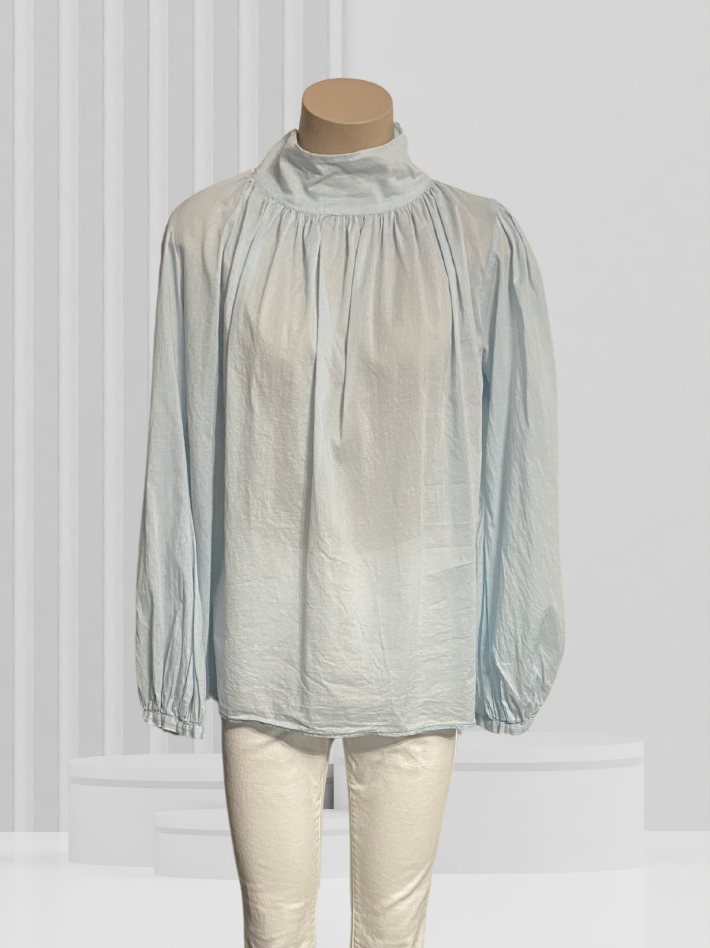 ELLIS Pale Blue Top Size 14?