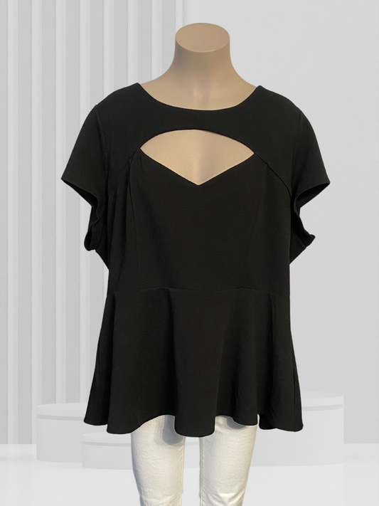 CITY CHIC Black Top Size XL