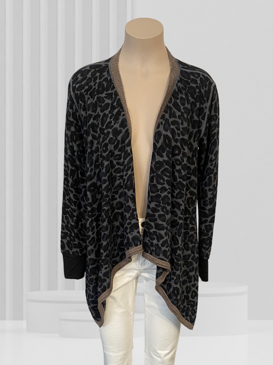 MARILYN SEYB Black & Grey Cardigan Size 14