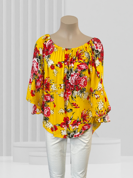 HOT LAVA Yellow Top Size 14