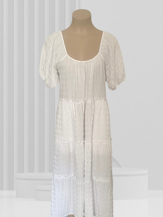 DECJUBA White Dress Size M