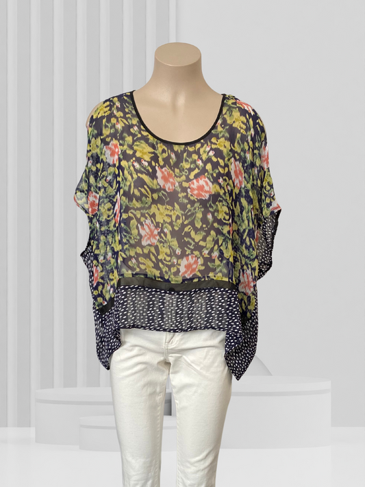 RANDOM Green Multi Top Size 12