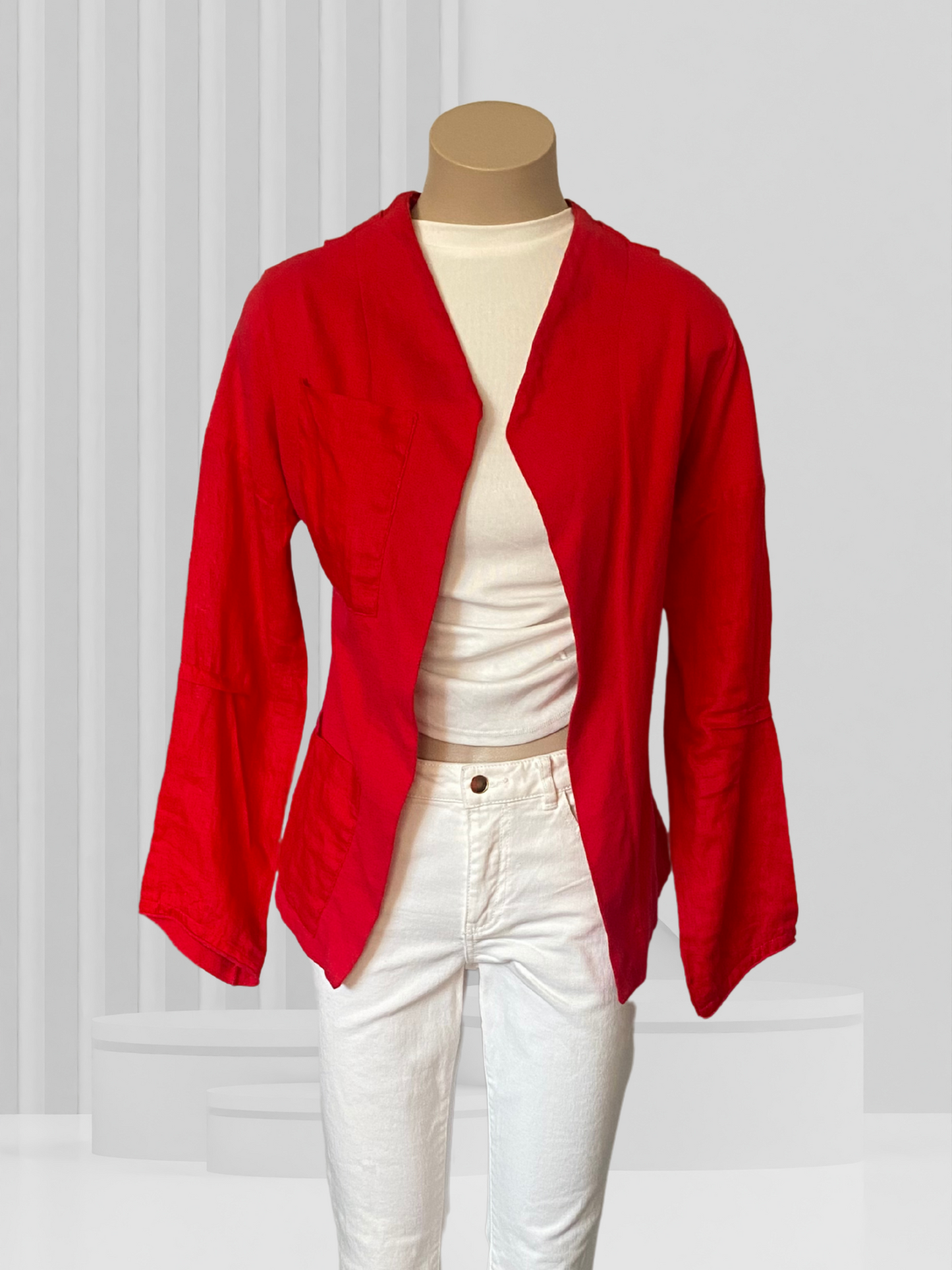 MILD RED Red Cardigan Size S