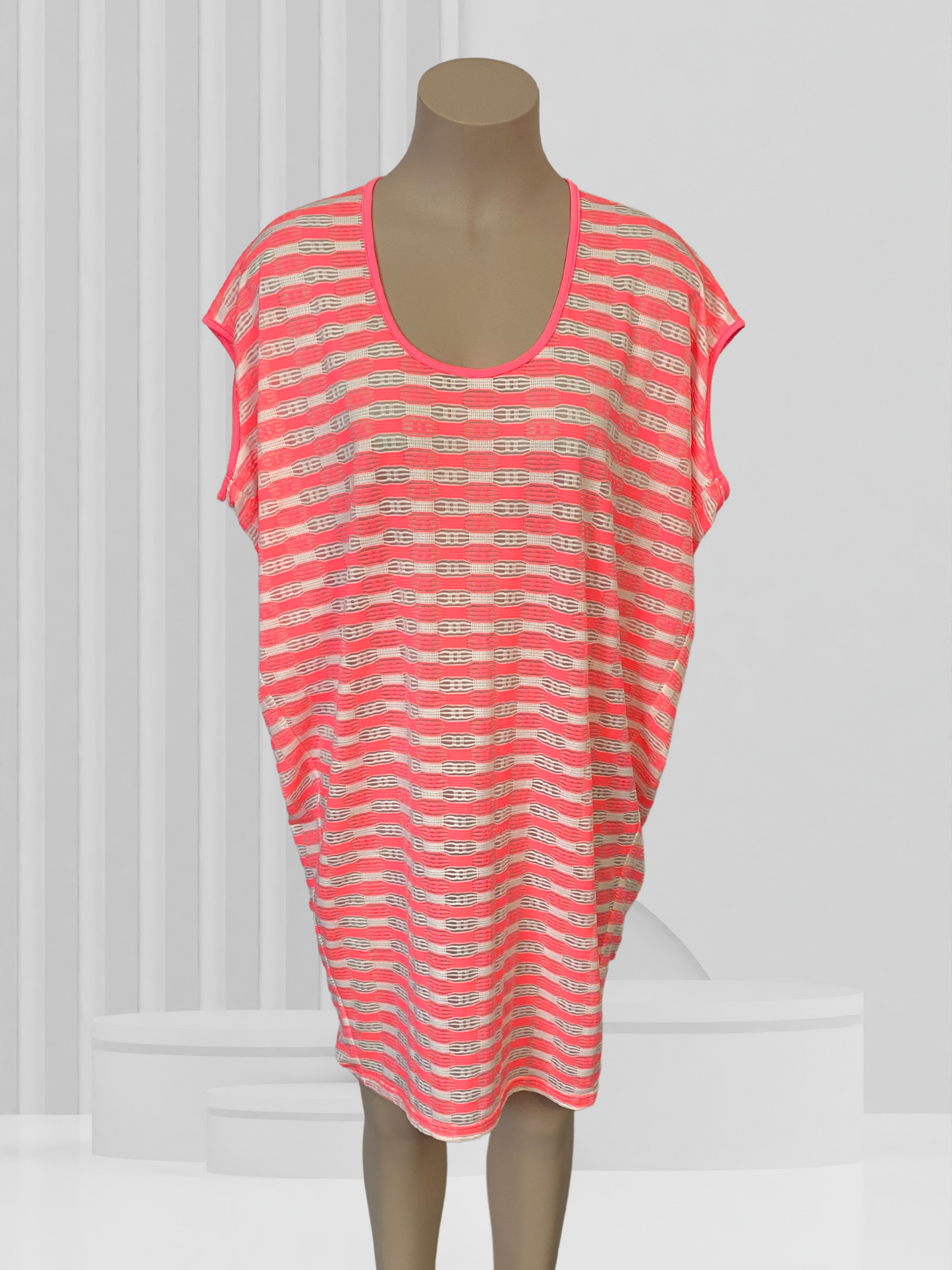 CHARLO Pink Striped Dress Size 10