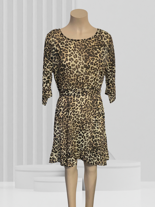 FATE + BECKER Animal Print Dress Size 14