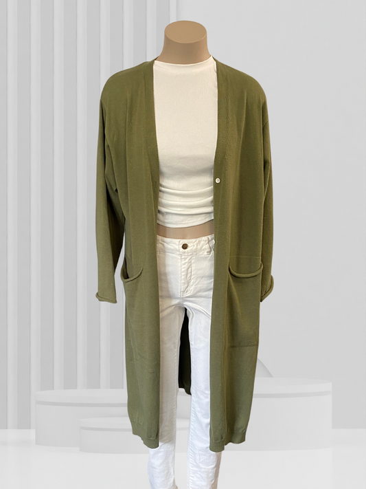 TUESDAY Green Cardigan Size S