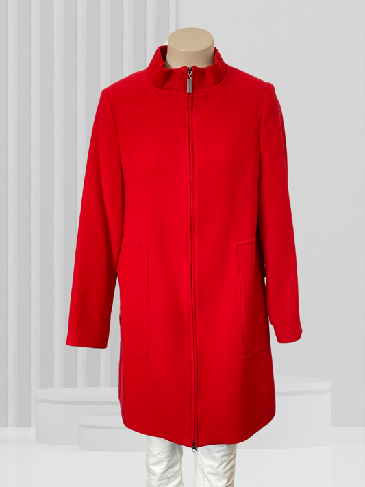 OVERLOAD Red Wool Jacket Size 12