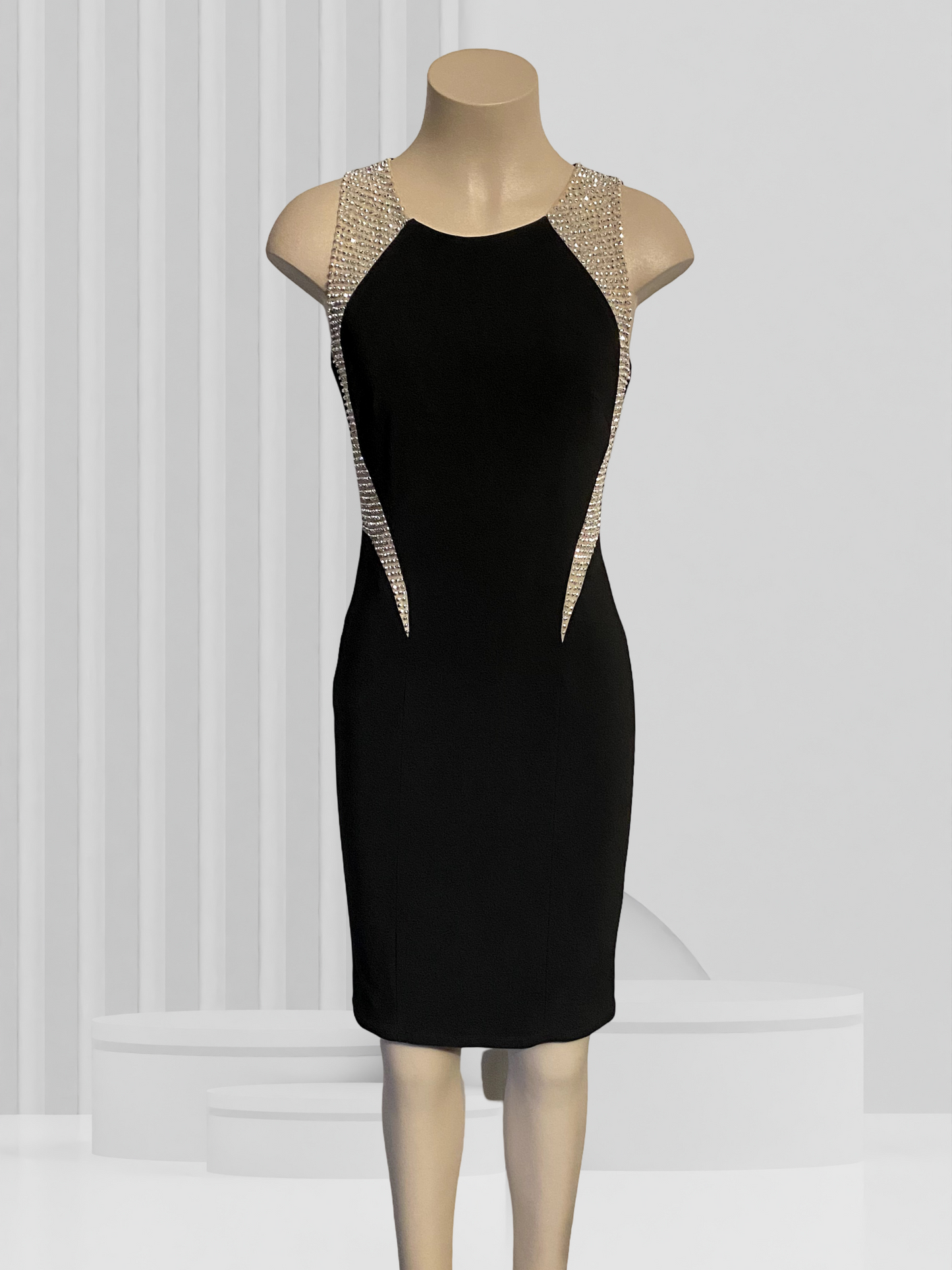 CACHE Black & Gold Dress Size 4