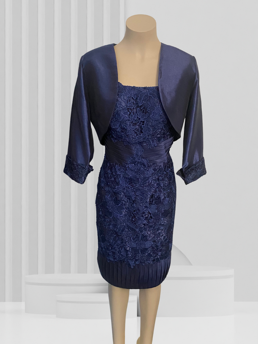 Chelsea Navy Dress & Bolero Jacket Size 12