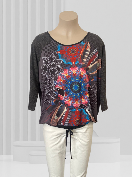 DEMOCRACY Multicoloured Top Size 14