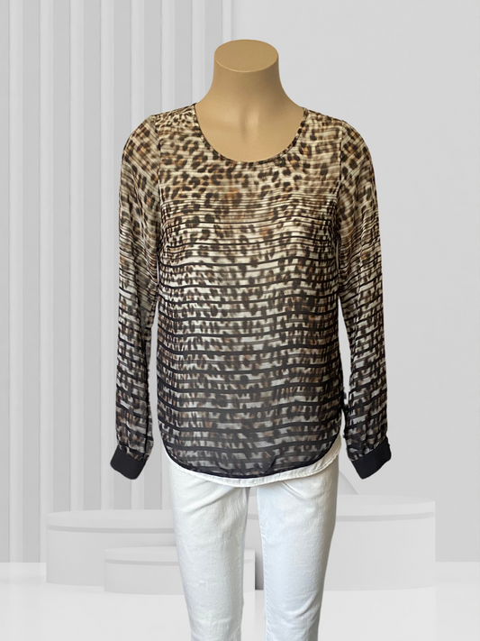 IVYBLU Animal Print Top Size 8