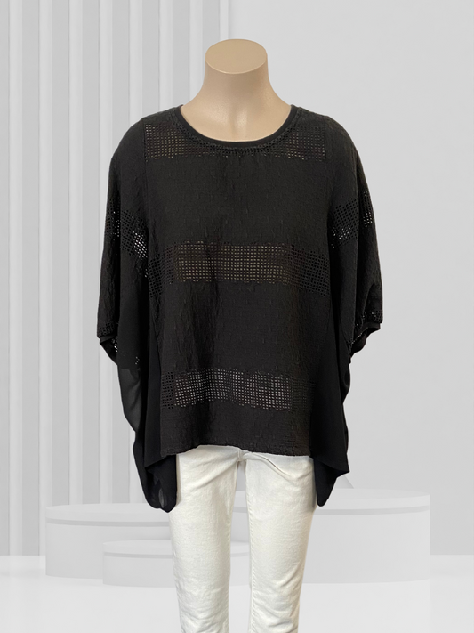 CHARLO Black Top Size O/S